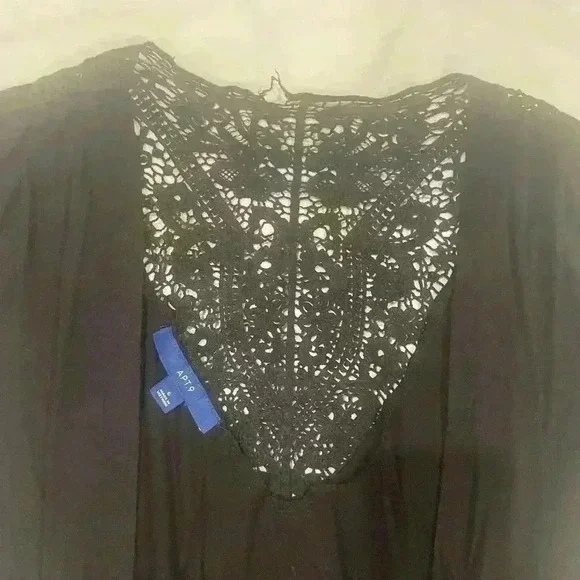 Apt 9 Open Knit Cardigan Size Small Black - Picture 5 of 6